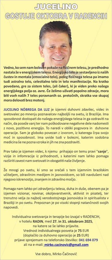 Prognosen (Vorhersagen ) für den Monat November 2025 – von Jucelino Luz.